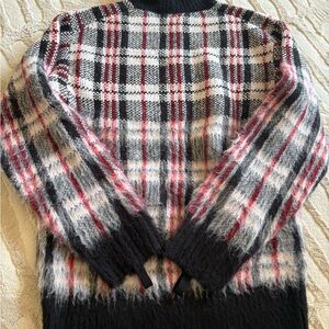 Chic Plaid Women's Turtleneck Sweater